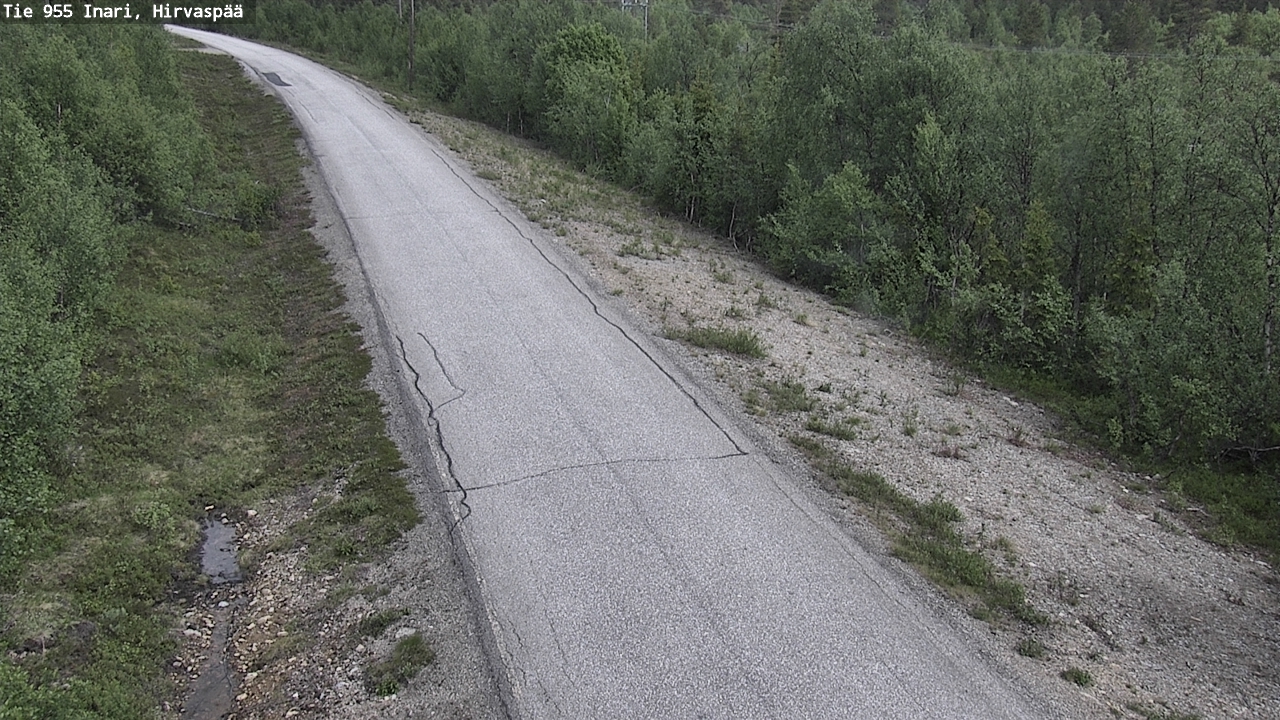 Kelikamerat Kuva Tie 955 Inari, Hirvaspää, Inari, Lappi