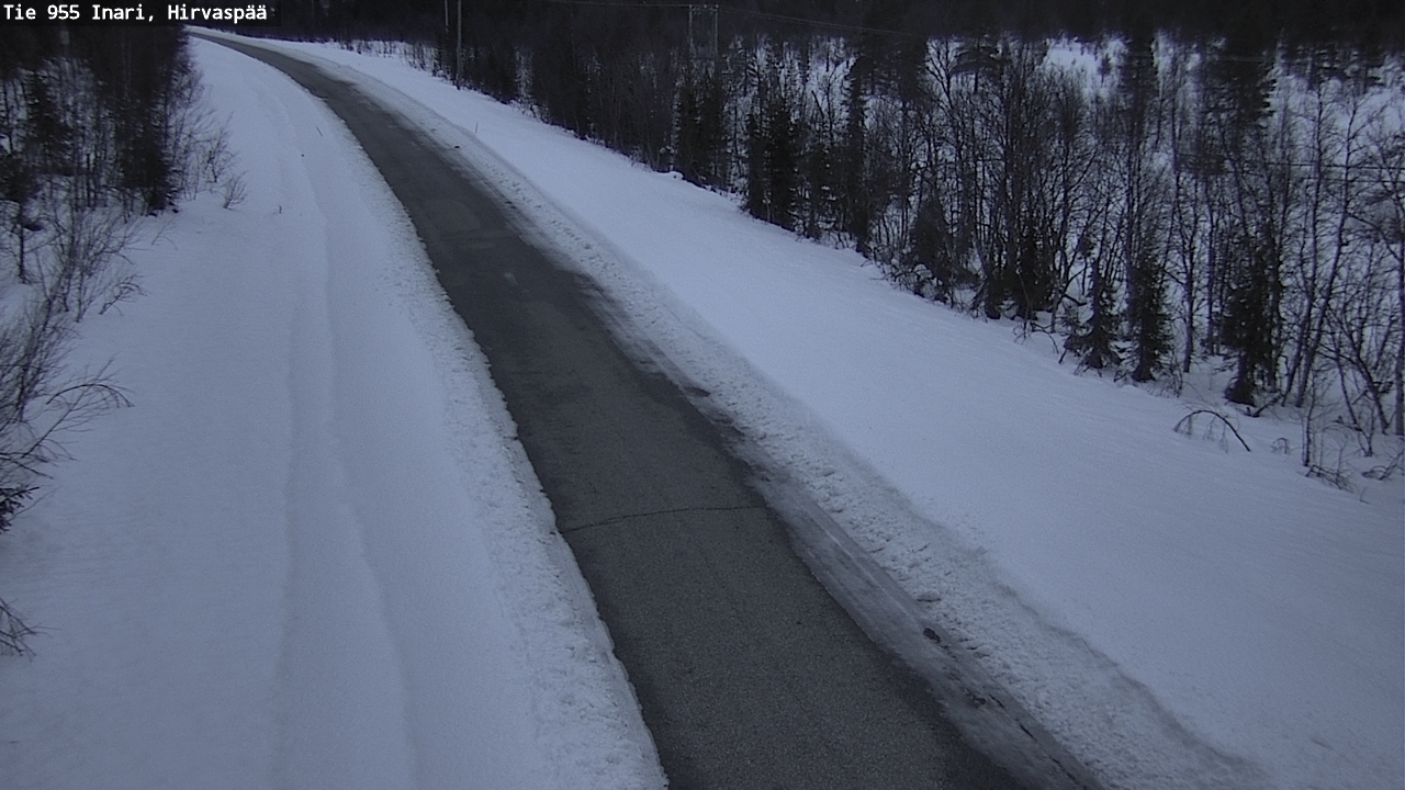 Kelikamerat Kuva Tie 955 Inari, Hirvaspää, Inari, Lappi