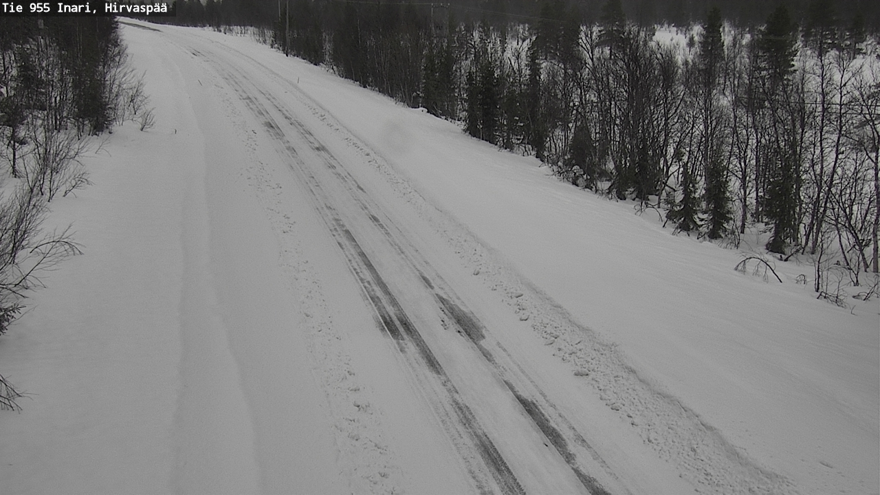 Weather Camera Image Road 955 Inari, Hirvaspää, Inari, Lappi