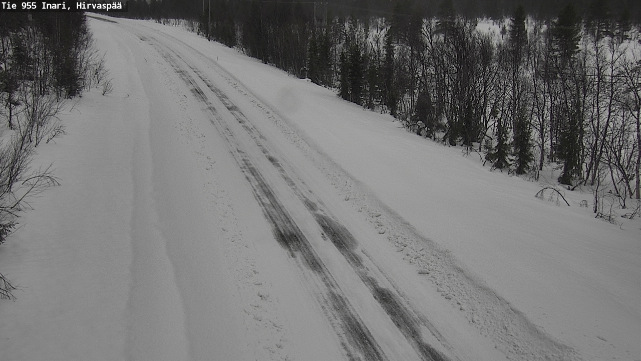 Weather Camera Image Road 955 Inari, Hirvaspää, Inari, Lappi