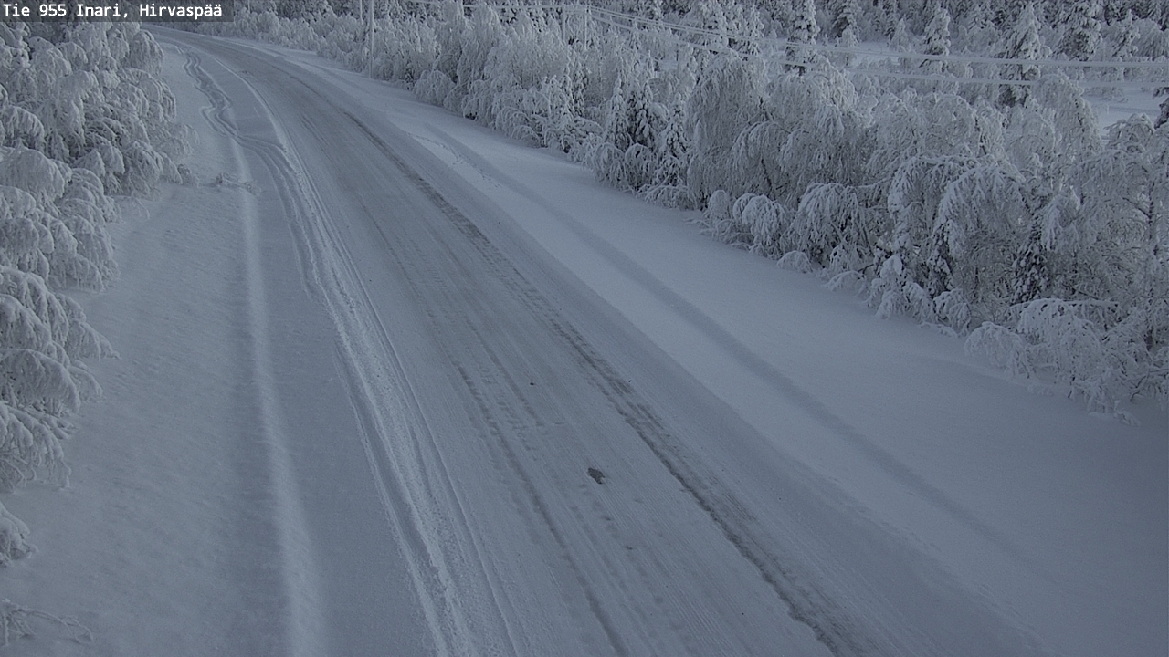 Weather Camera Image Väg 955 Enare, Hirvaspää, Inari, Lappi