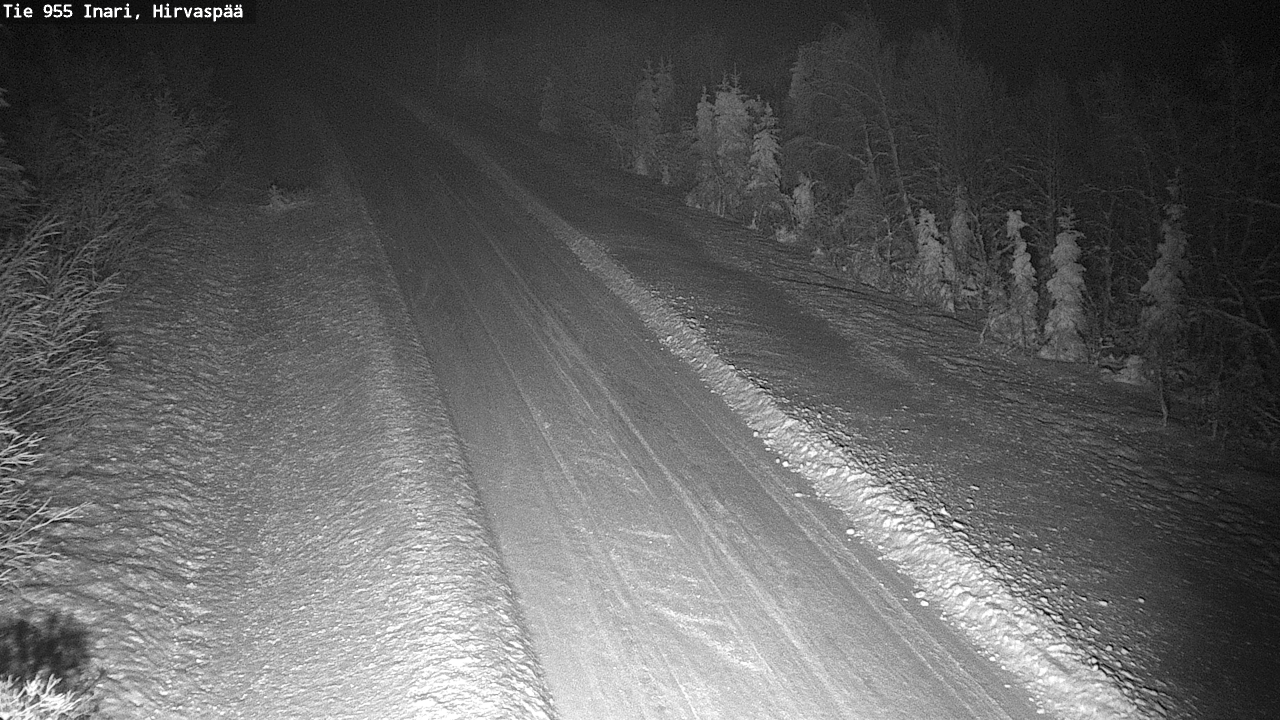 Weather Camera Image Road 955 Inari, Hirvaspää, Inari, Lappi