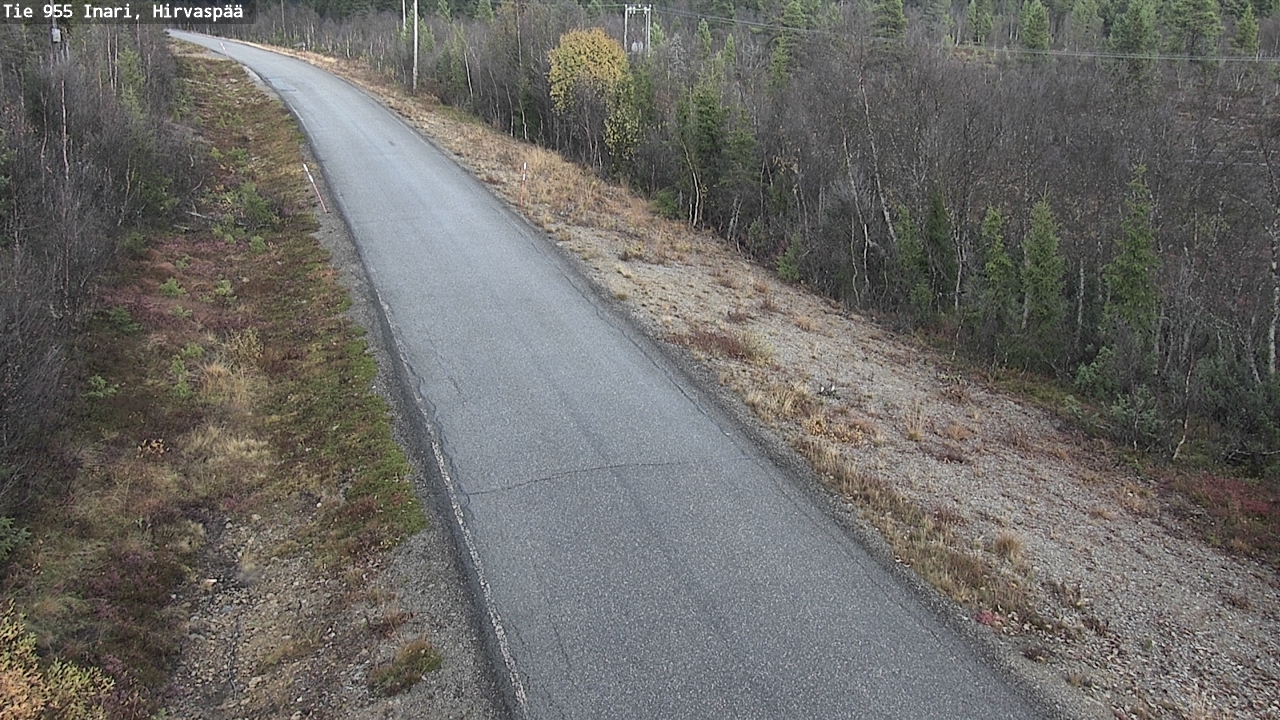 Weather Camera Image Väg 955 Enare, Hirvaspää, Inari, Lappi