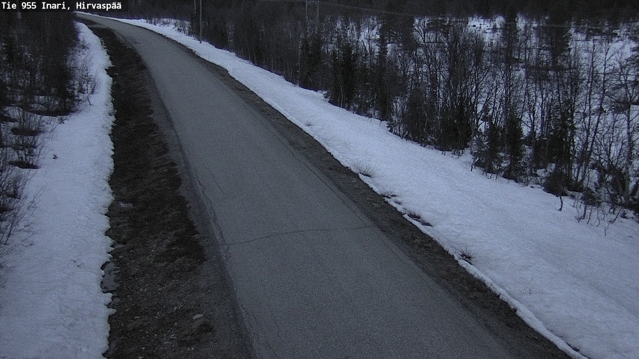 Weather Camera Image Väg 955 Enare, Hirvaspää, Inari, Lappi