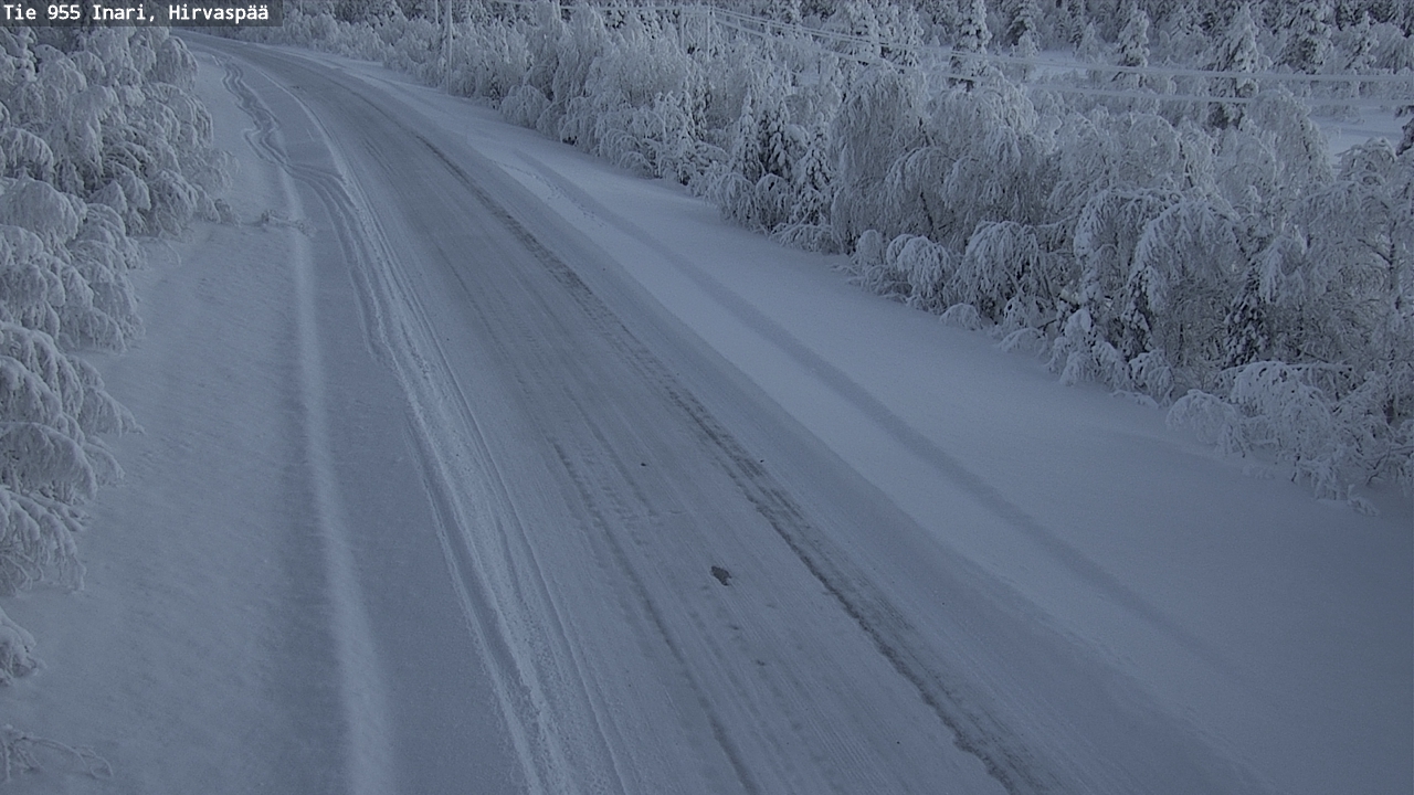 Weather Camera Image Väg 955 Enare, Hirvaspää, Inari, Lappi