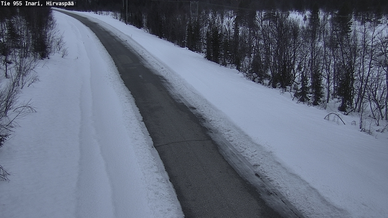 Kelikamerat Kuva Tie 955 Inari, Hirvaspää, Inari, Lappi
