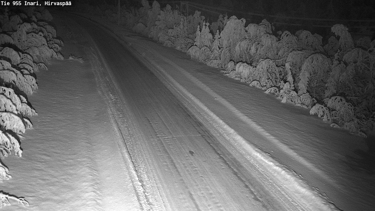 Weather Camera Image Väg 955 Enare, Hirvaspää, Inari, Lappi
