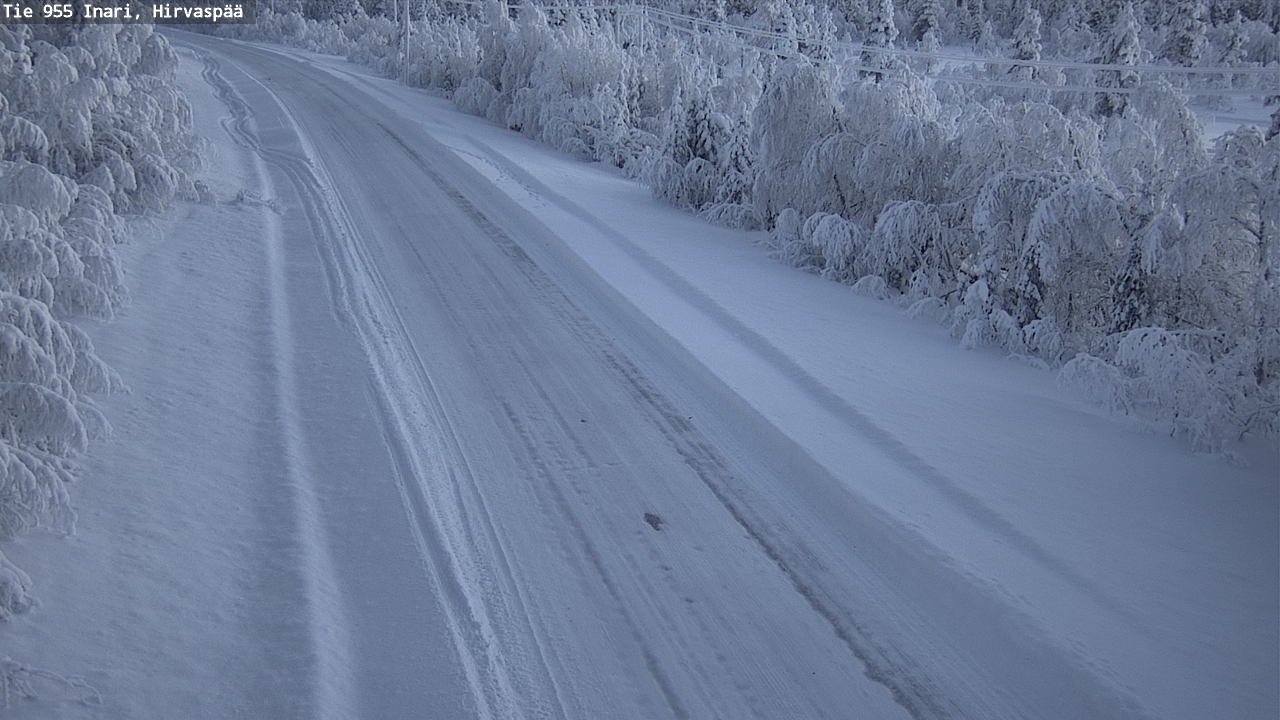 Kelikamerat Kuva Tie 955 Inari, Hirvaspää, Inari, Lappi