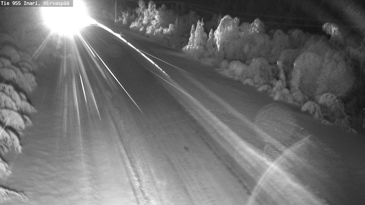 Kelikamerat Kuva Tie 955 Inari, Hirvaspää, Inari, Lappi