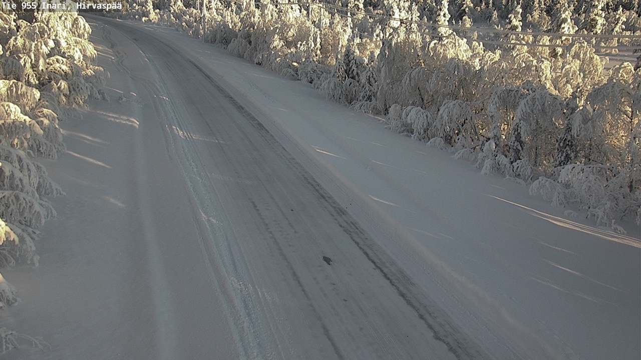 Weather Camera Image Väg 955 Enare, Hirvaspää, Inari, Lappi