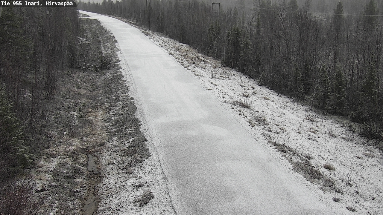 Kelikamerat Kuva Tie 955 Inari, Hirvaspää, Inari, Lappi