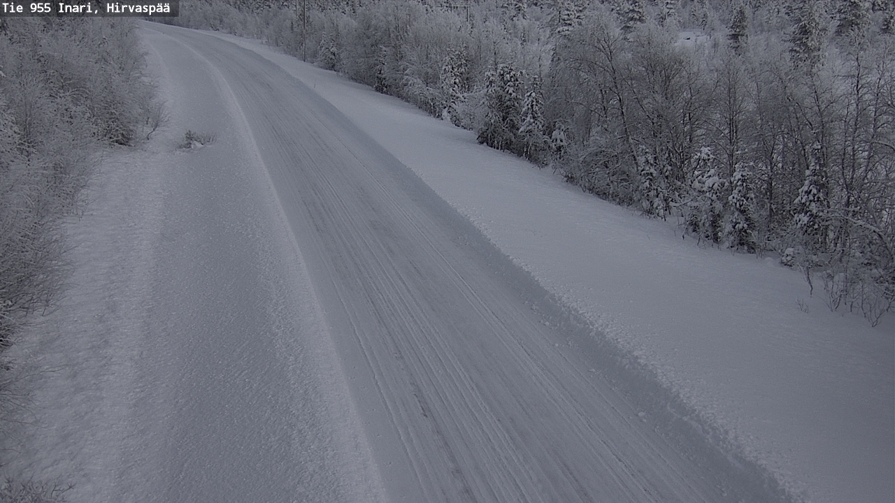 Weather Camera Image Väg 955 Enare, Hirvaspää, Inari, Lappi