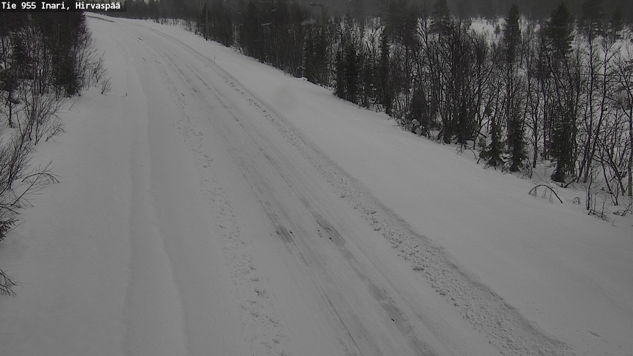 Weather Camera Image Road 955 Inari, Hirvaspää, Inari, Lappi