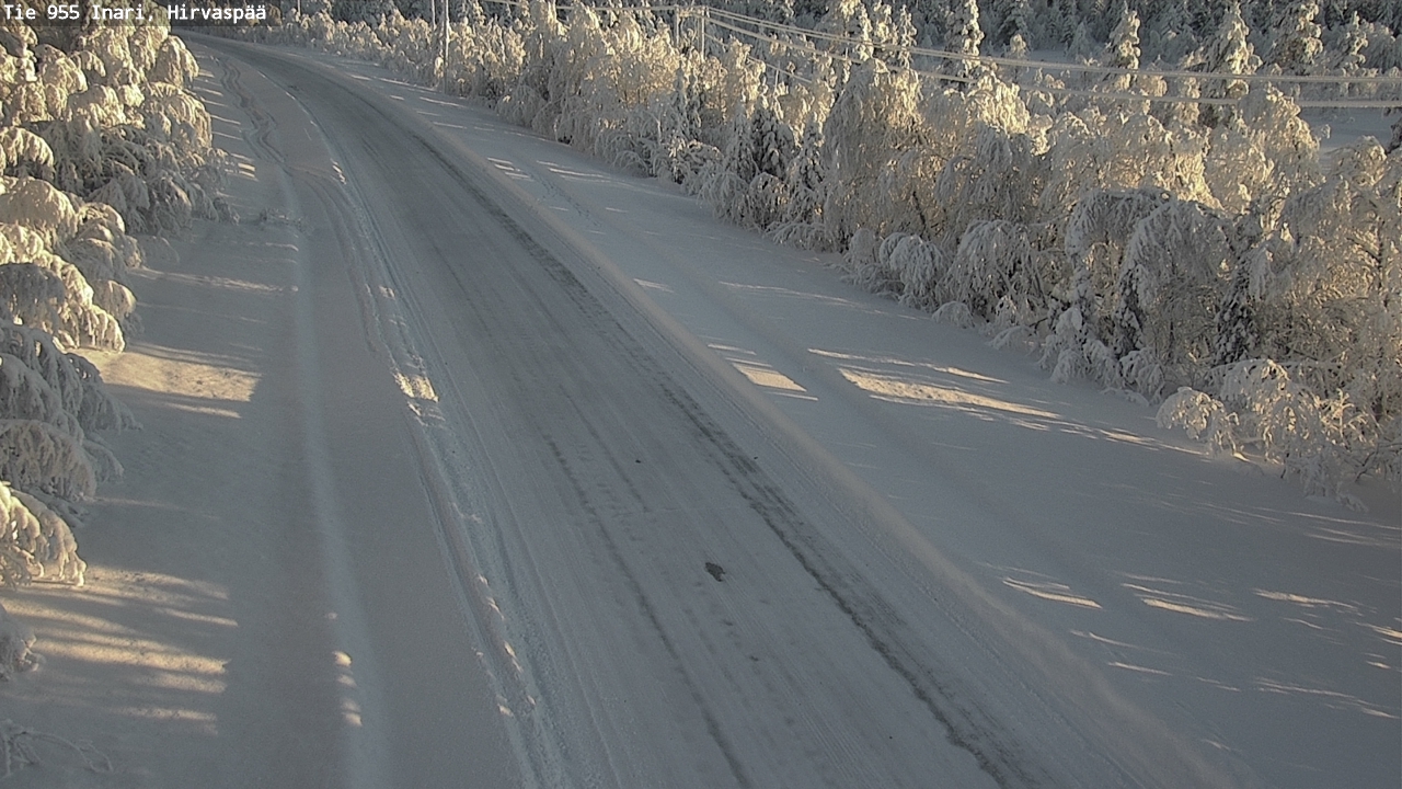 Weather Camera Image Väg 955 Enare, Hirvaspää, Inari, Lappi