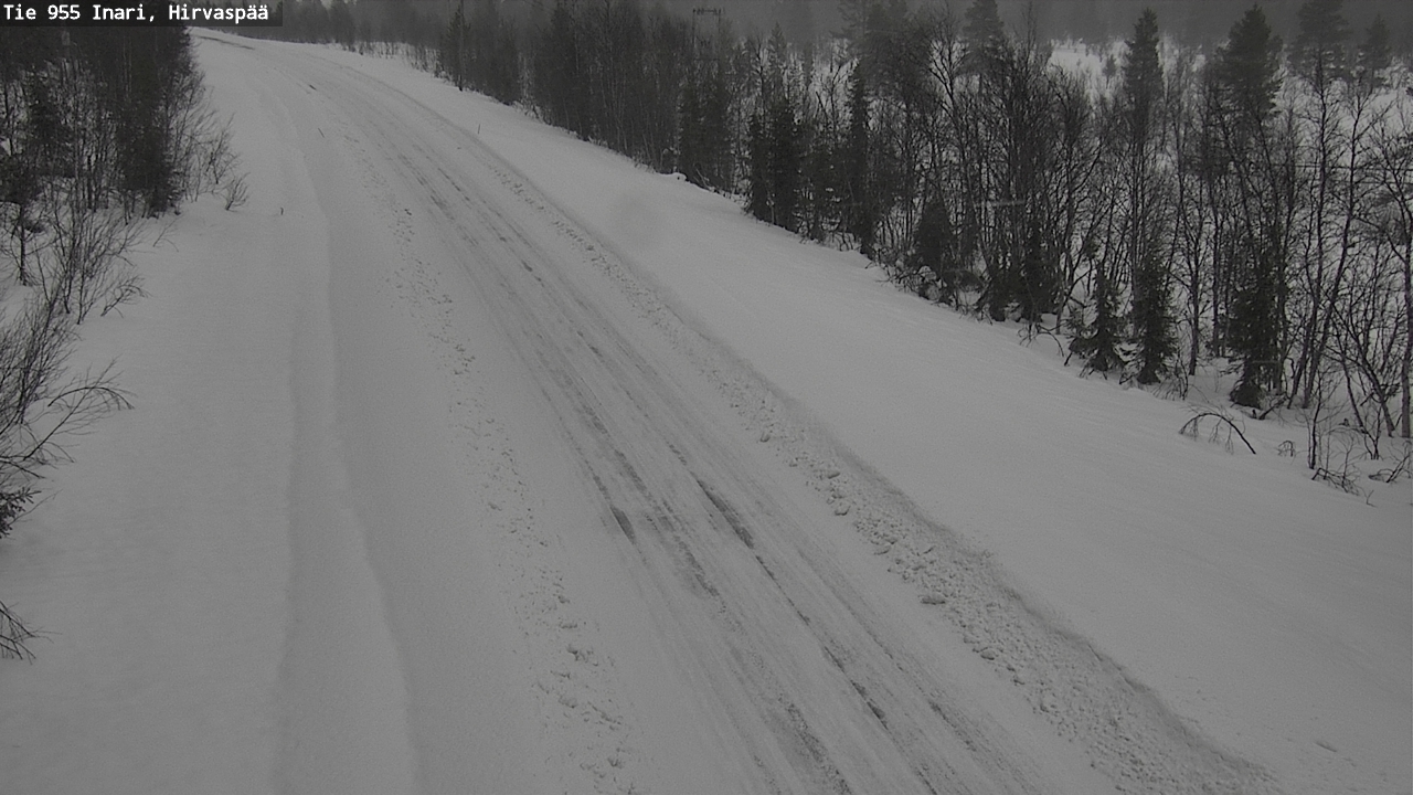 Weather Camera Image Road 955 Inari, Hirvaspää, Inari, Lappi
