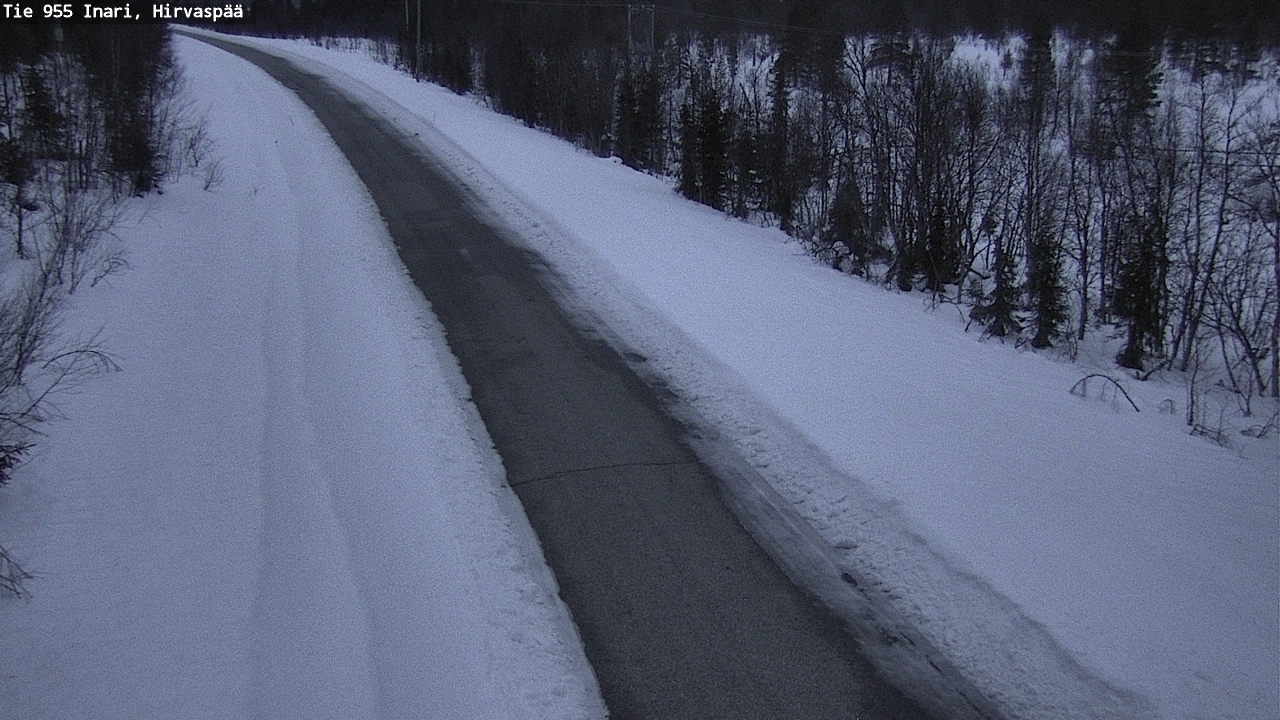 Kelikamerat Kuva Tie 955 Inari, Hirvaspää, Inari, Lappi