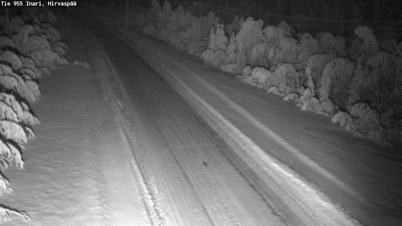 Weather Camera Image Väg 955 Enare, Hirvaspää, Inari, Lappi