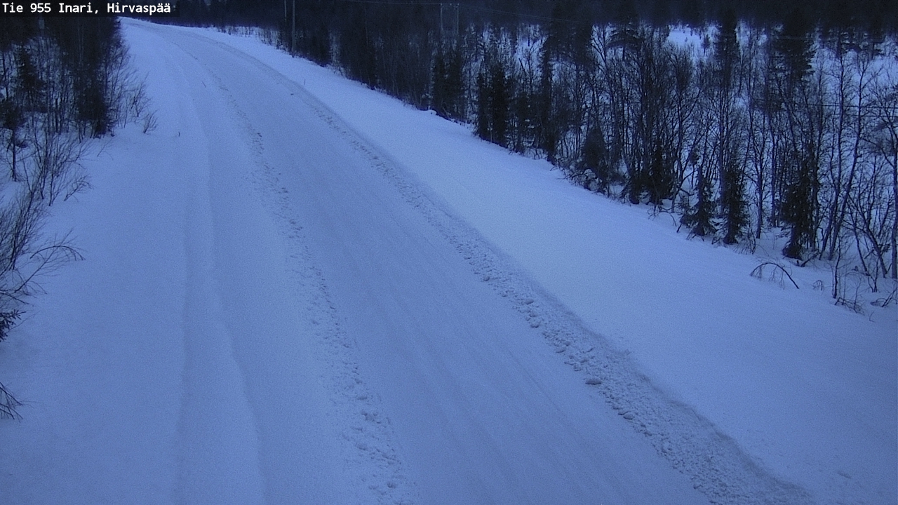 Kelikamerat Kuva Tie 955 Inari, Hirvaspää, Inari, Lappi