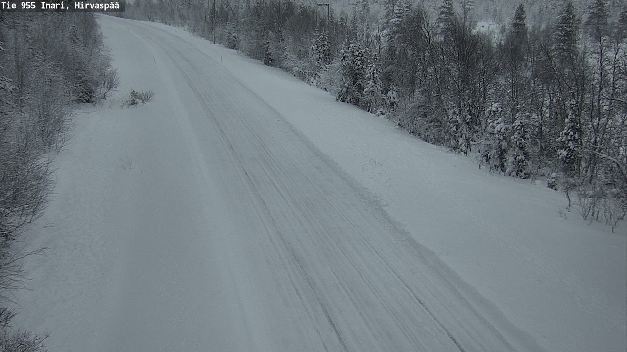 Kelikamerat Kuva Tie 955 Inari, Hirvaspää, Inari, Lappi