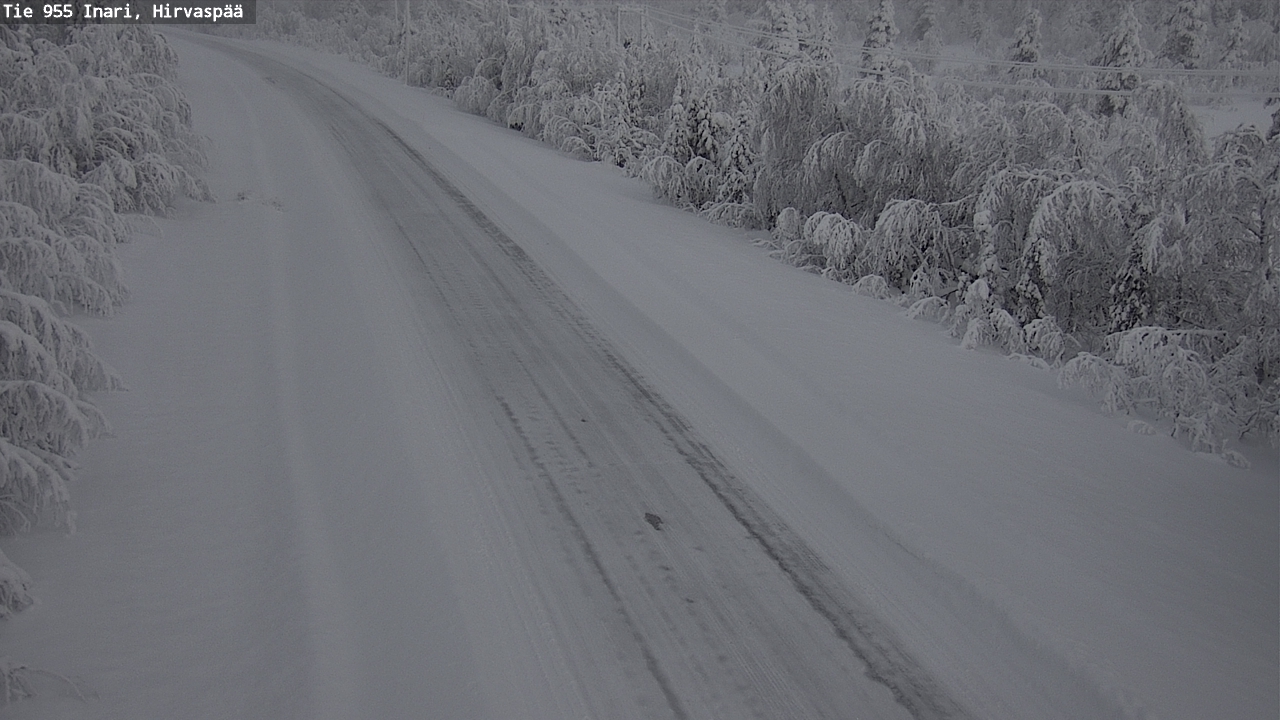 Kelikamerat Kuva Tie 955 Inari, Hirvaspää, Inari, Lappi