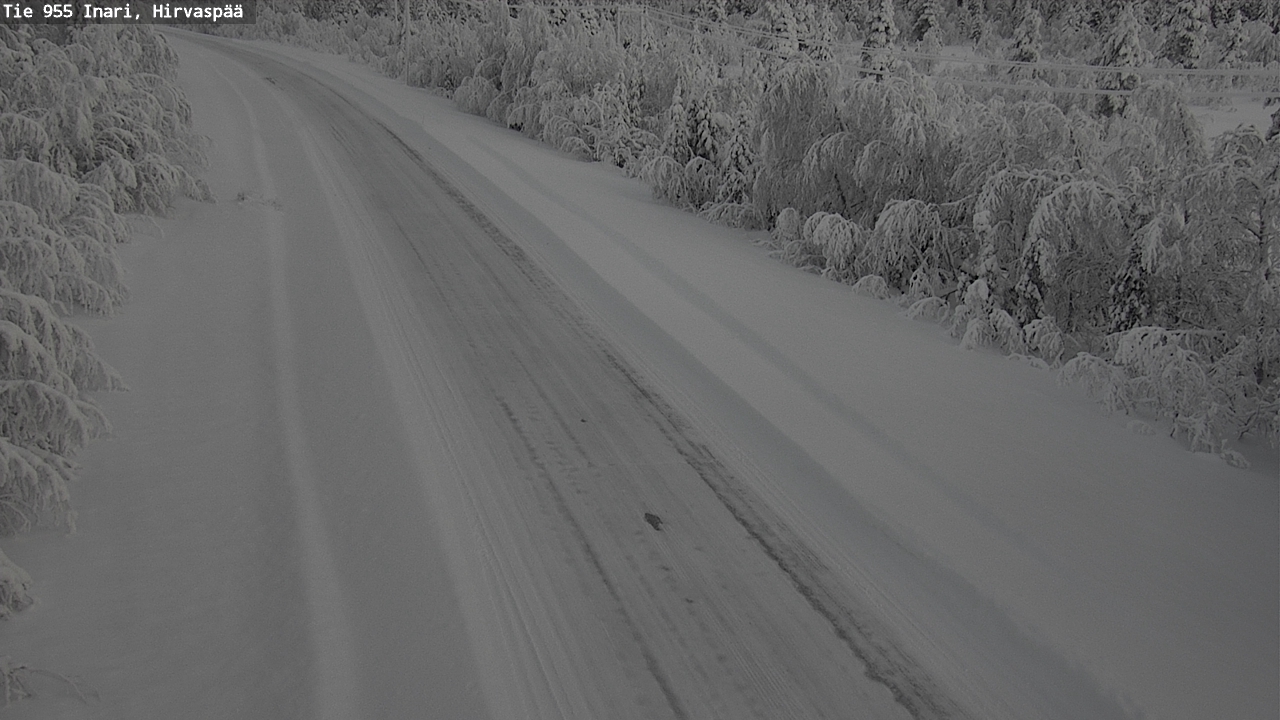 Kelikamerat Kuva Tie 955 Inari, Hirvaspää, Inari, Lappi
