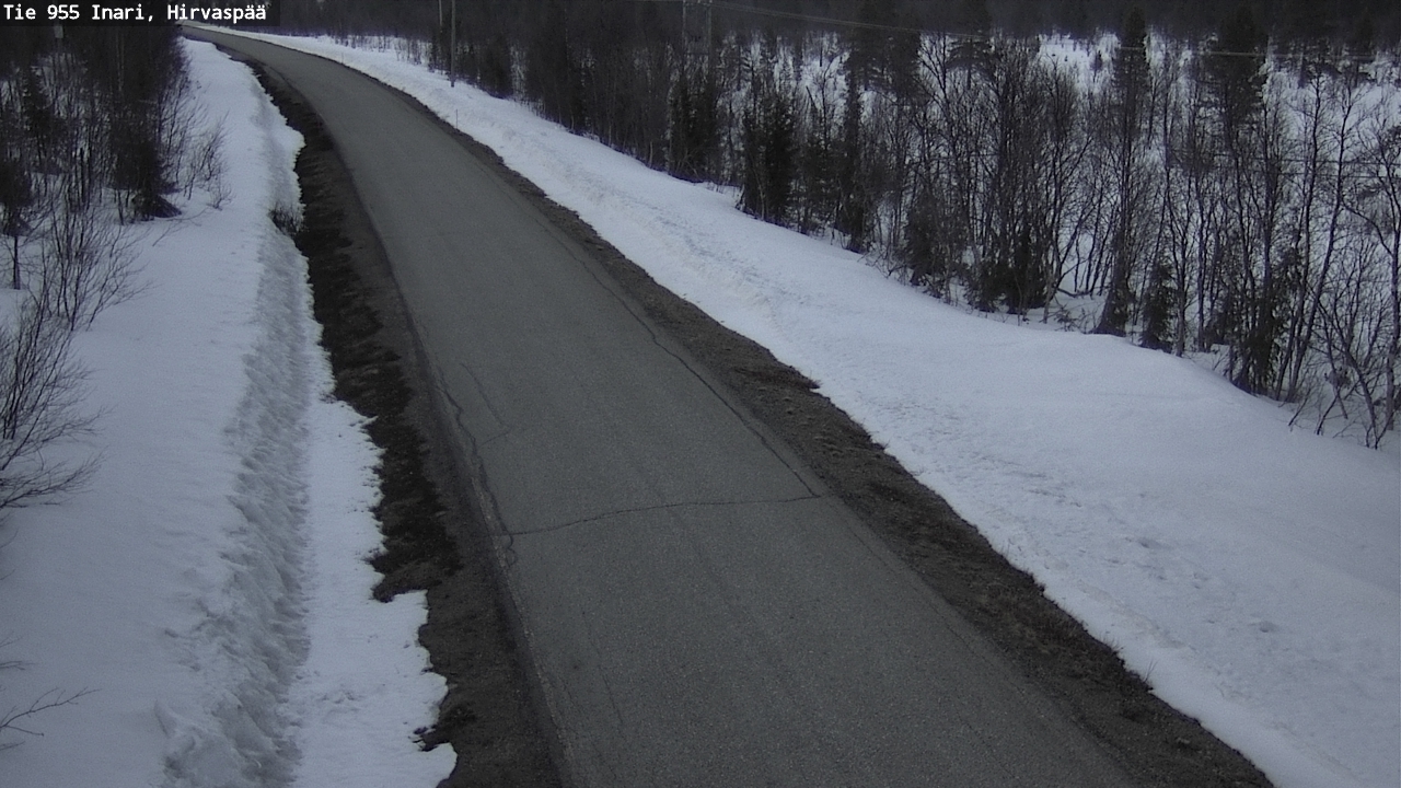 Weather Camera Image Väg 955 Enare, Hirvaspää, Inari, Lappi