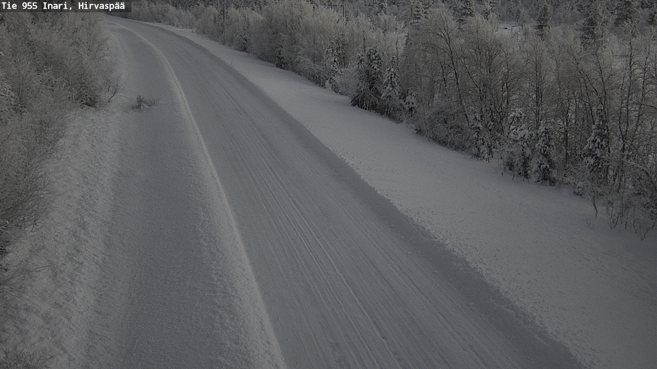 Weather Camera Image Road 955 Inari, Hirvaspää, Inari, Lappi