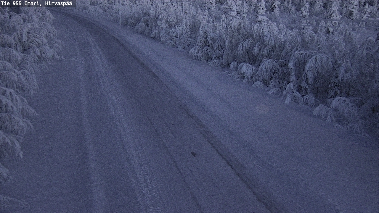Weather Camera Image Väg 955 Enare, Hirvaspää, Inari, Lappi