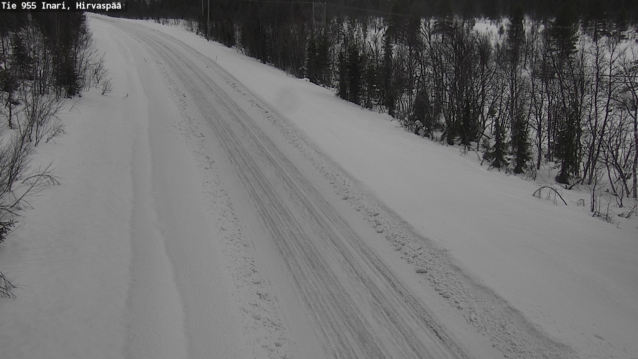 Weather Camera Image Väg 955 Enare, Hirvaspää, Inari, Lappi