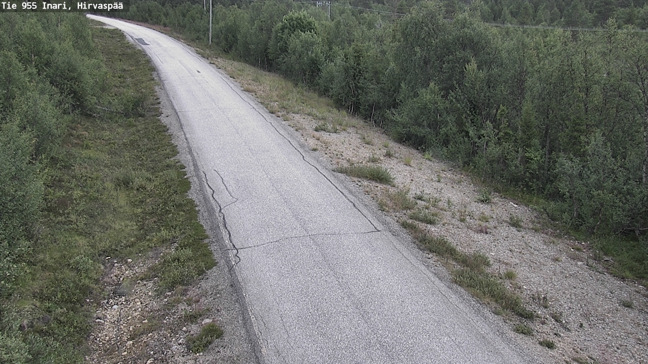 Kelikamerat Kuva Tie 955 Inari, Hirvaspää, Inari, Lappi