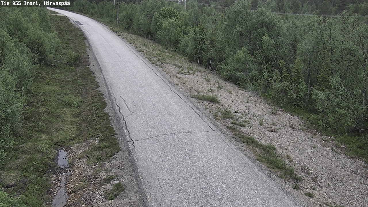 Kelikamerat Kuva Tie 955 Inari, Hirvaspää, Inari, Lappi
