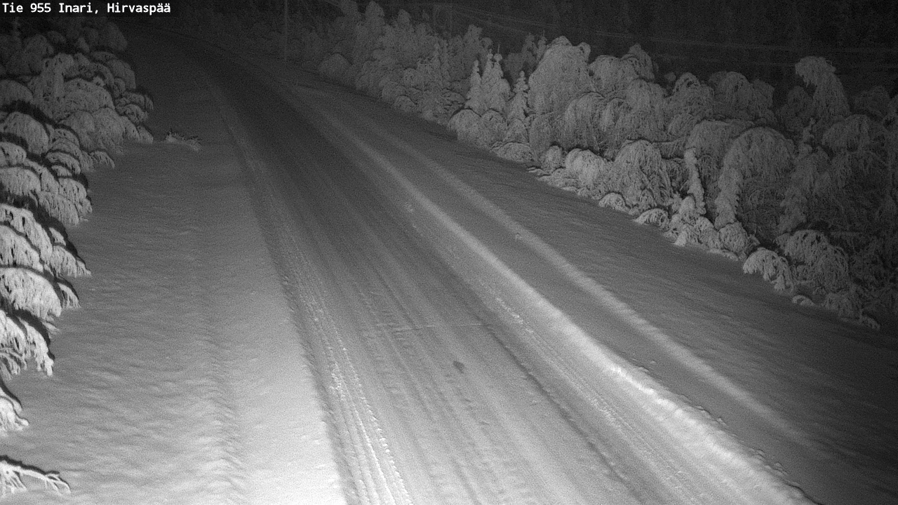 Kelikamerat Kuva Tie 955 Inari, Hirvaspää, Inari, Lappi