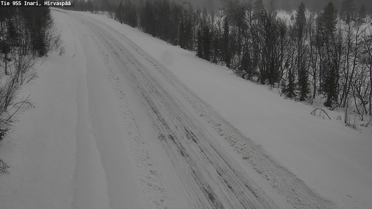 Weather Camera Image Road 955 Inari, Hirvaspää, Inari, Lappi