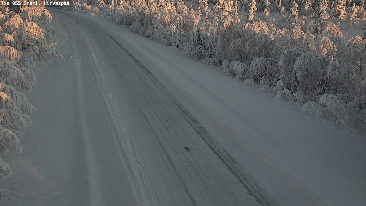 Weather Camera Image Väg 955 Enare, Hirvaspää, Inari, Lappi