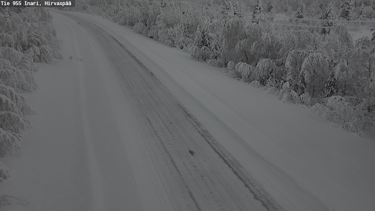 Kelikamerat Kuva Tie 955 Inari, Hirvaspää, Inari, Lappi