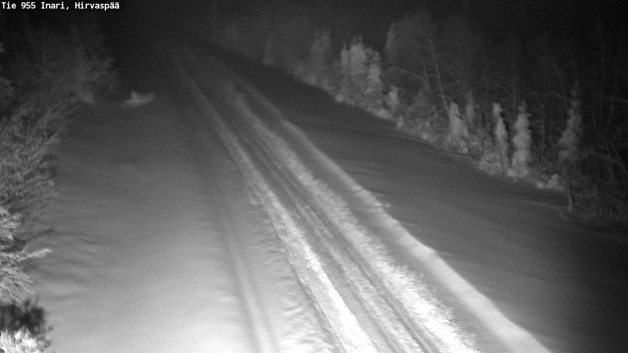 Weather Camera Image Road 955 Inari, Hirvaspää, Inari, Lappi
