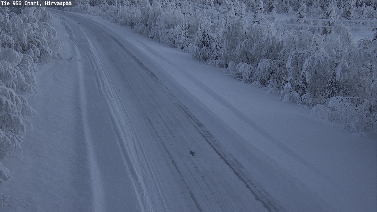 Weather Camera Image Väg 955 Enare, Hirvaspää, Inari, Lappi