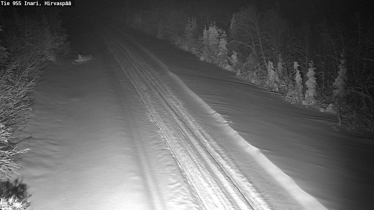 Weather Camera Image Road 955 Inari, Hirvaspää, Inari, Lappi
