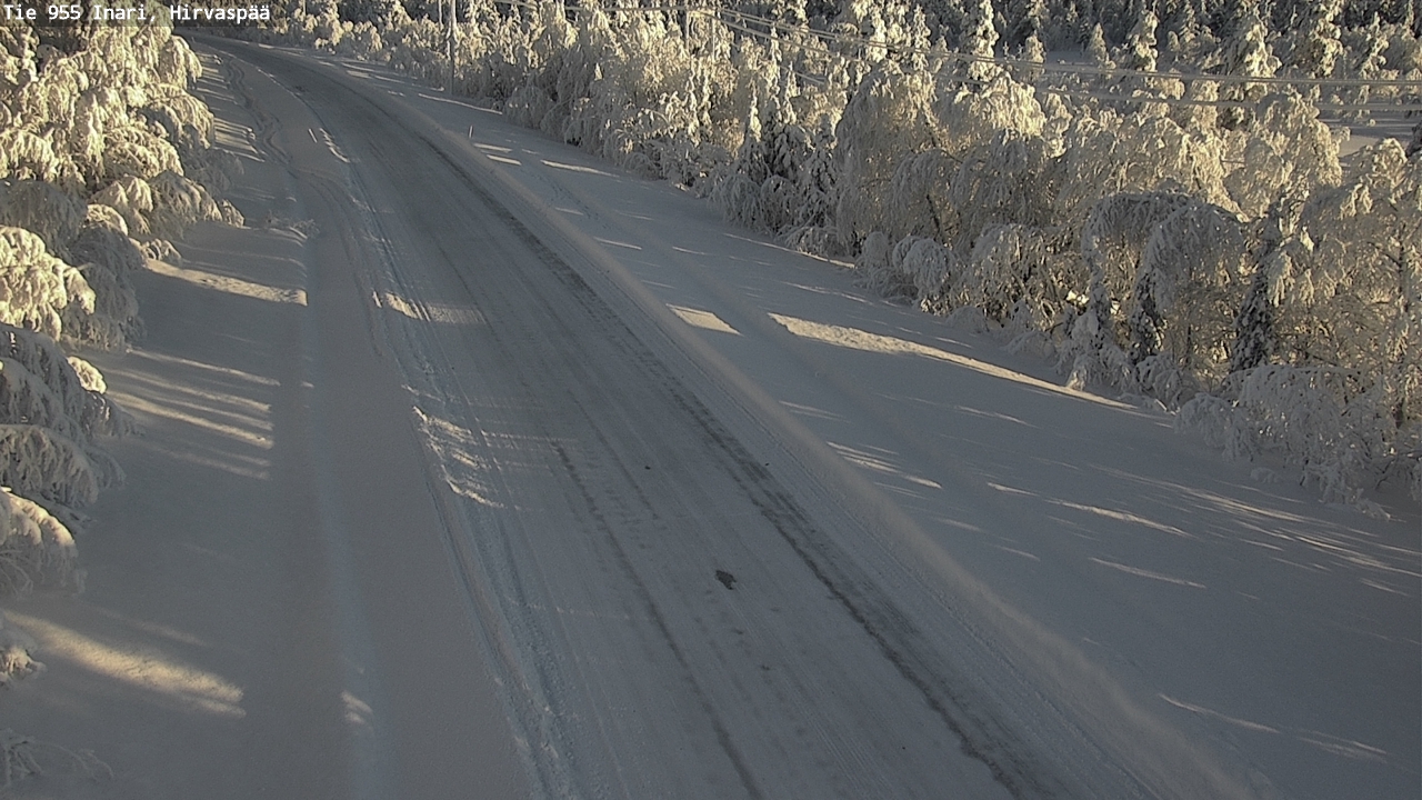 Weather Camera Image Väg 955 Enare, Hirvaspää, Inari, Lappi