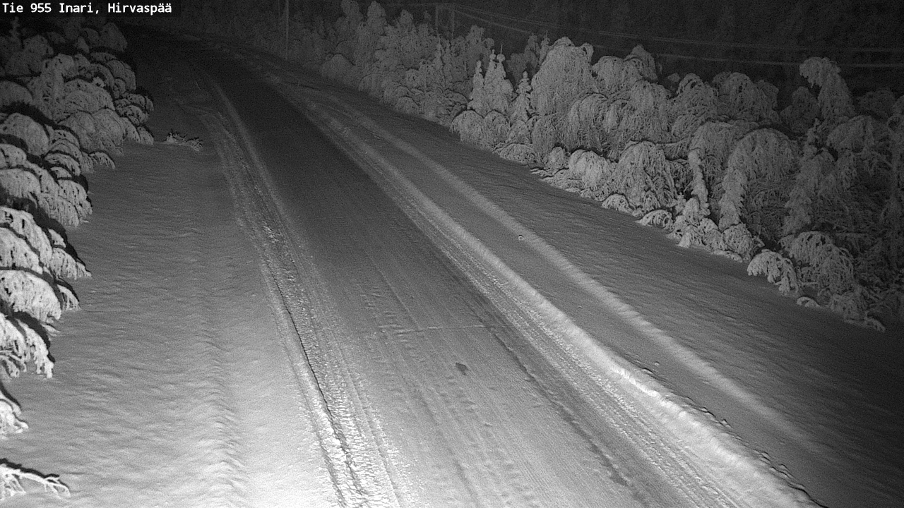 Kelikamerat Kuva Tie 955 Inari, Hirvaspää, Inari, Lappi