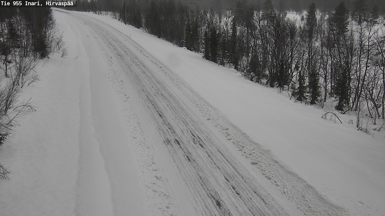 Weather Camera Image Road 955 Inari, Hirvaspää, Inari, Lappi
