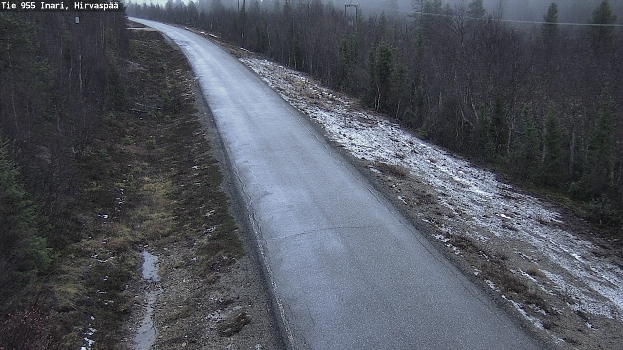 Kelikamerat Kuva Tie 955 Inari, Hirvaspää, Inari, Lappi