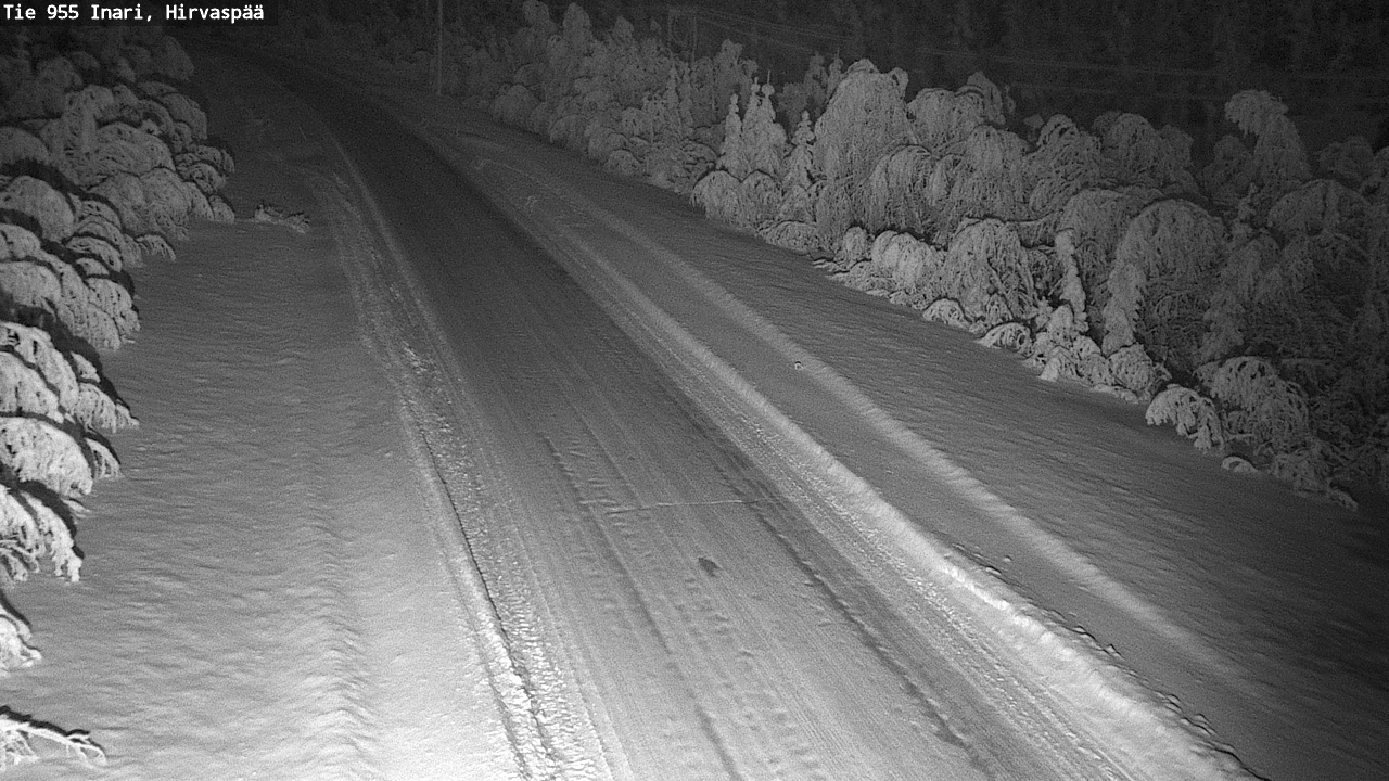 Weather Camera Image Road 955 Inari, Hirvaspää, Inari, Lappi