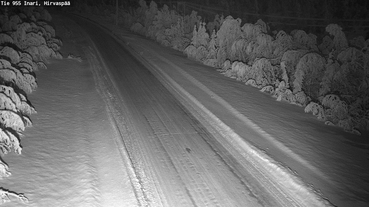 Weather Camera Image Väg 955 Enare, Hirvaspää, Inari, Lappi