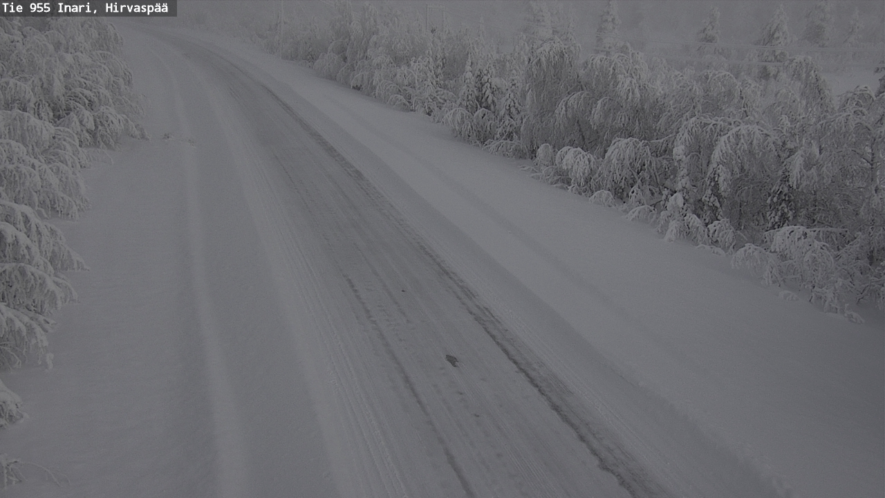 Kelikamerat Kuva Tie 955 Inari, Hirvaspää, Inari, Lappi