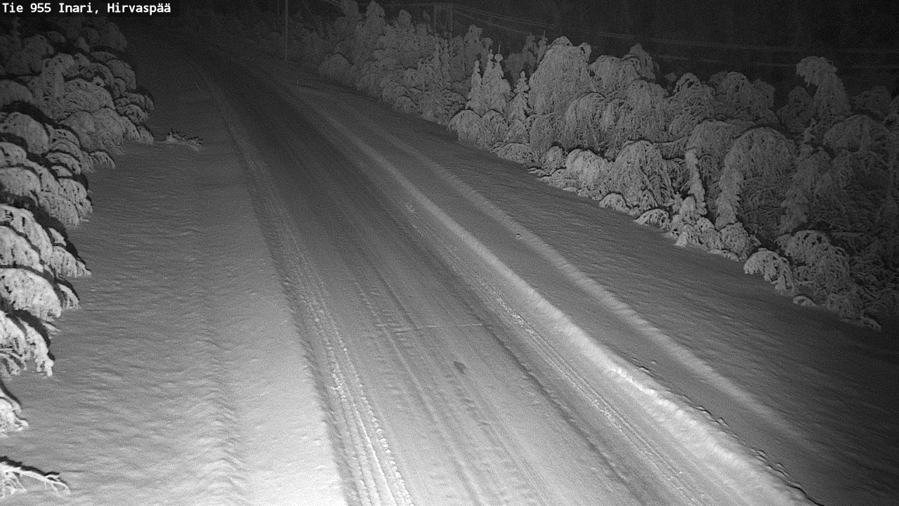 Kelikamerat Kuva Tie 955 Inari, Hirvaspää, Inari, Lappi