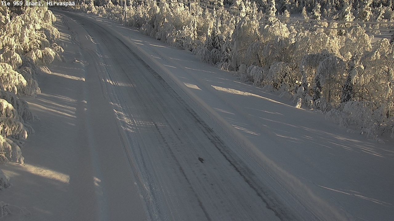 Weather Camera Image Väg 955 Enare, Hirvaspää, Inari, Lappi