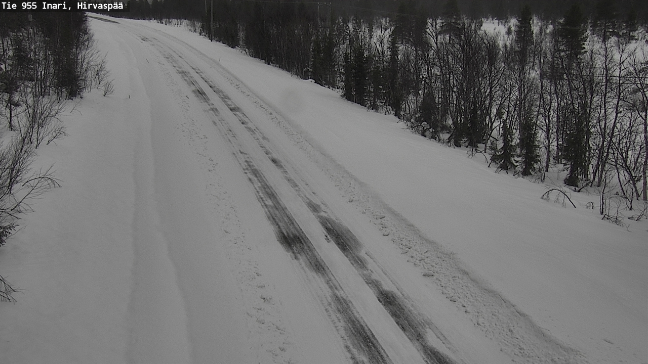 Weather Camera Image Road 955 Inari, Hirvaspää, Inari, Lappi