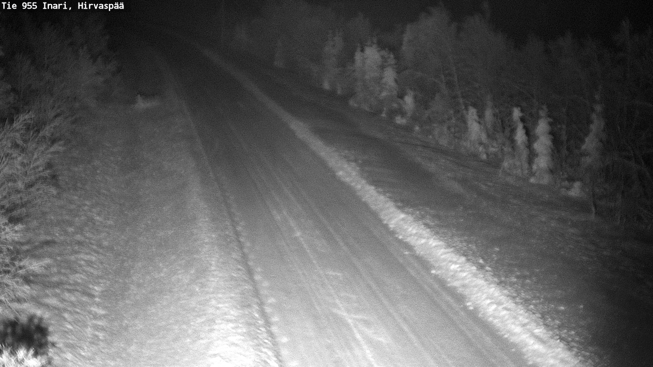 Weather Camera Image Road 955 Inari, Hirvaspää, Inari, Lappi