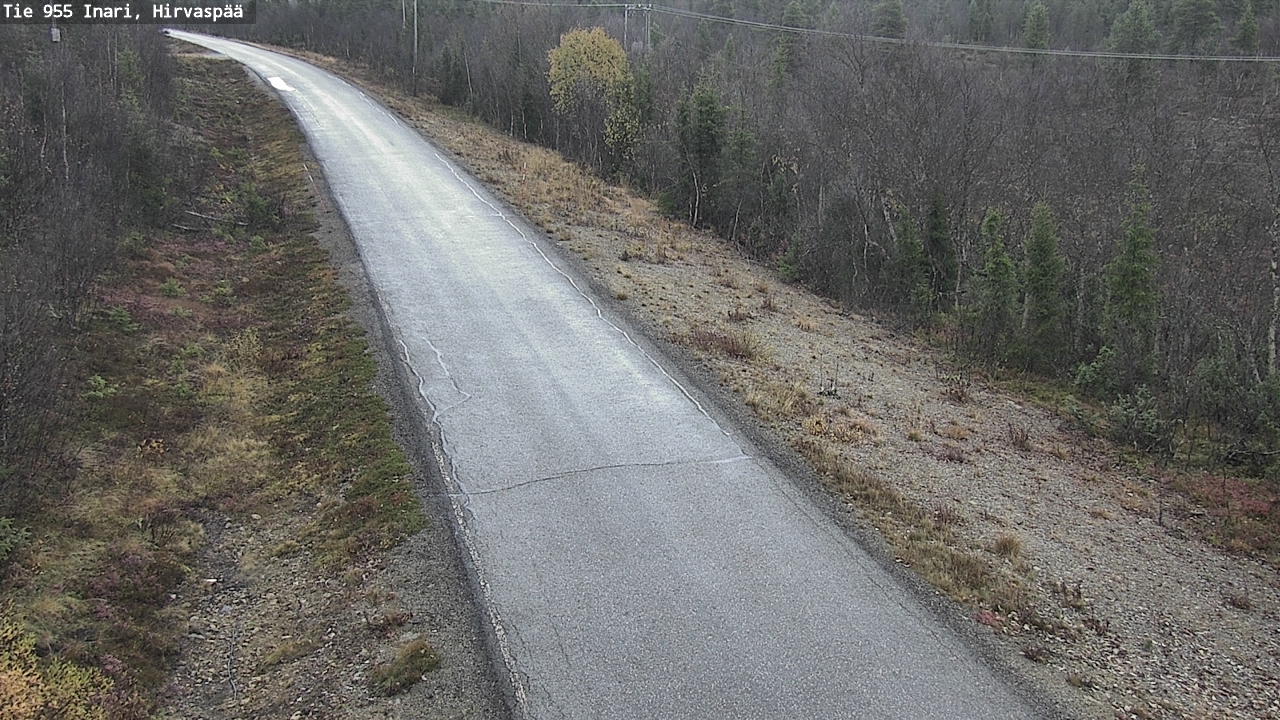 Weather Camera Image Väg 955 Enare, Hirvaspää, Inari, Lappi